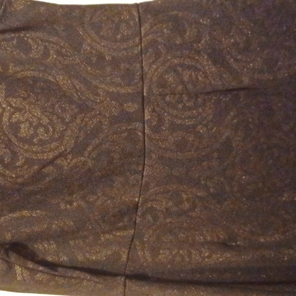 Janette Plus Black And Lt Gold Plus Mini Dress - Size 3X - Picture 10 of 11